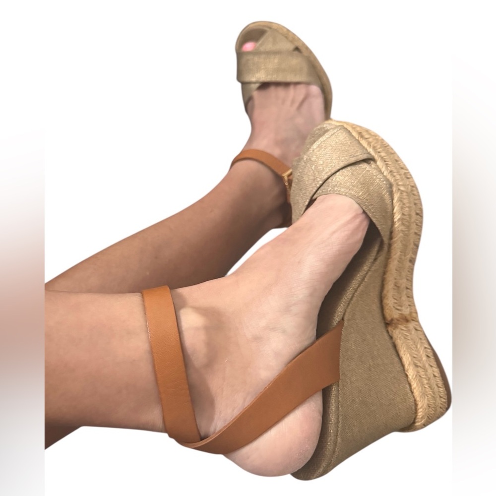 Tory Burch Espadrilles Canva Size 8.5